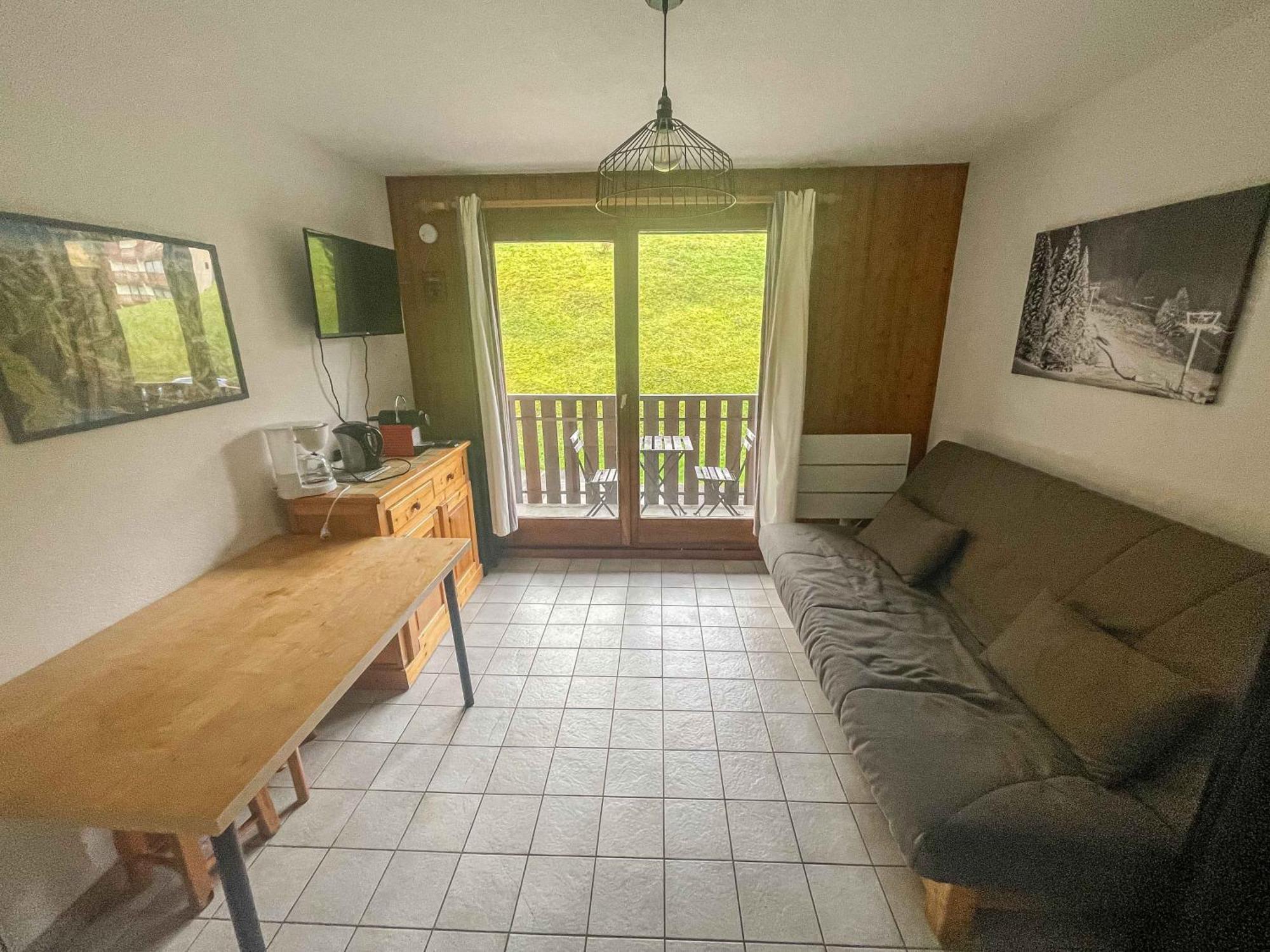 Joli Studio 4 Pers 30M Des Pistes Balcon Plein Sud Au Pieds Des Pistes B27- Draps Non Compris Saint-Jean-dʼAulps Exteriör bild